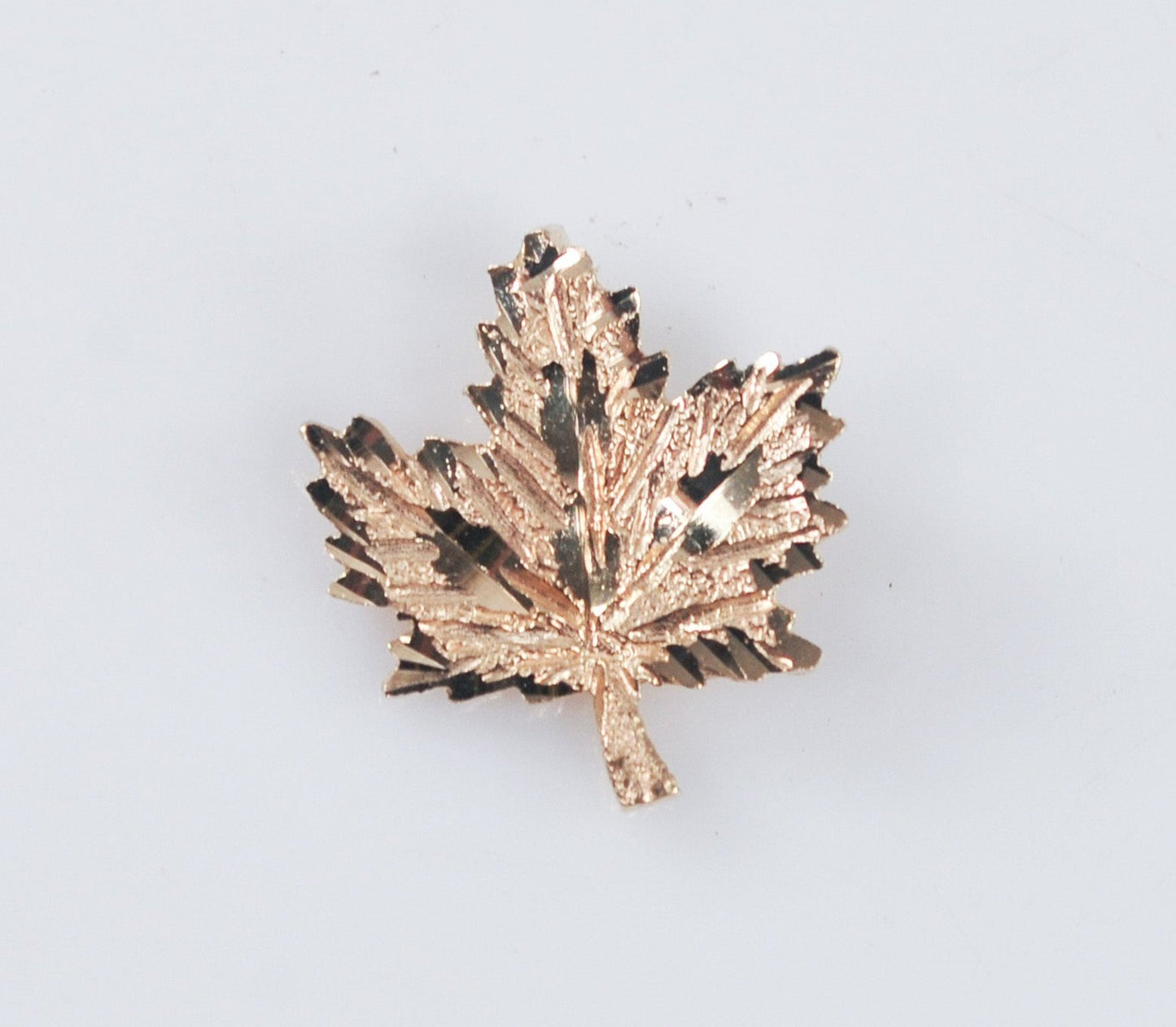 14K Gold Maple Leaf Pendant