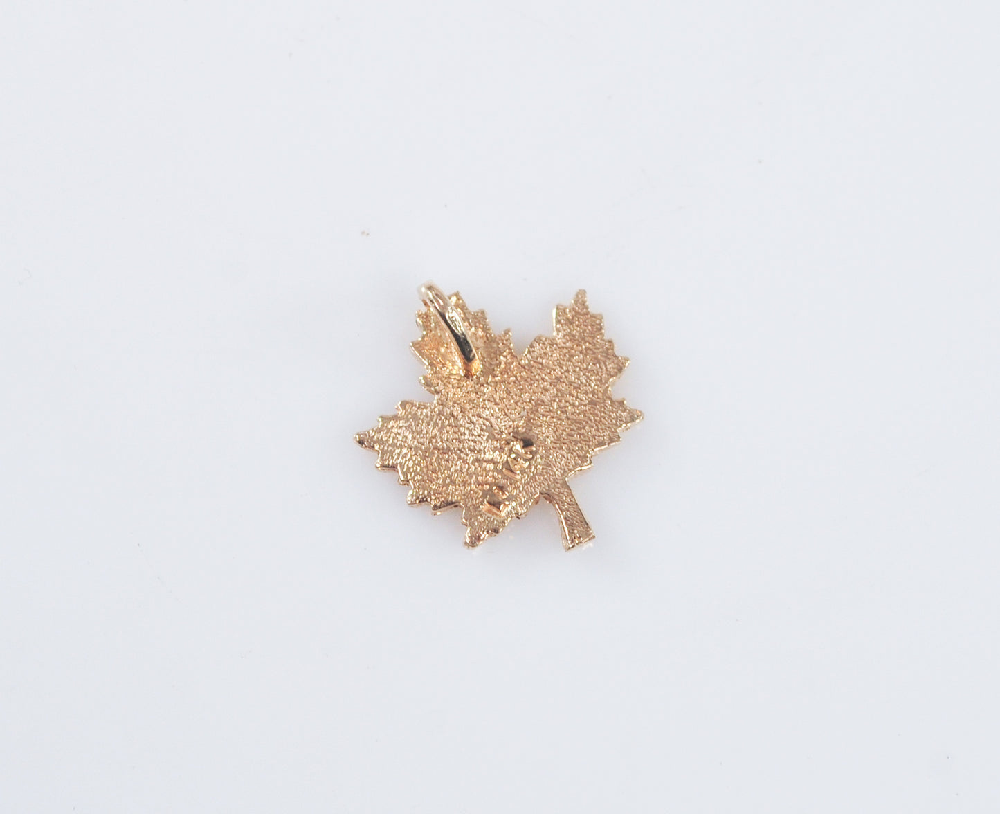 14K Gold Maple Leaf Pendant