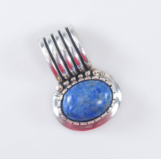 Carol Felley Sterling Silver Denim Lapis Pendant