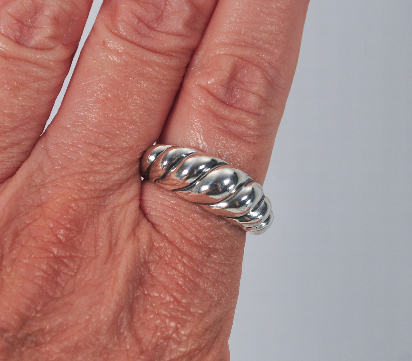 Large Relios Sterling Silver Ring Set