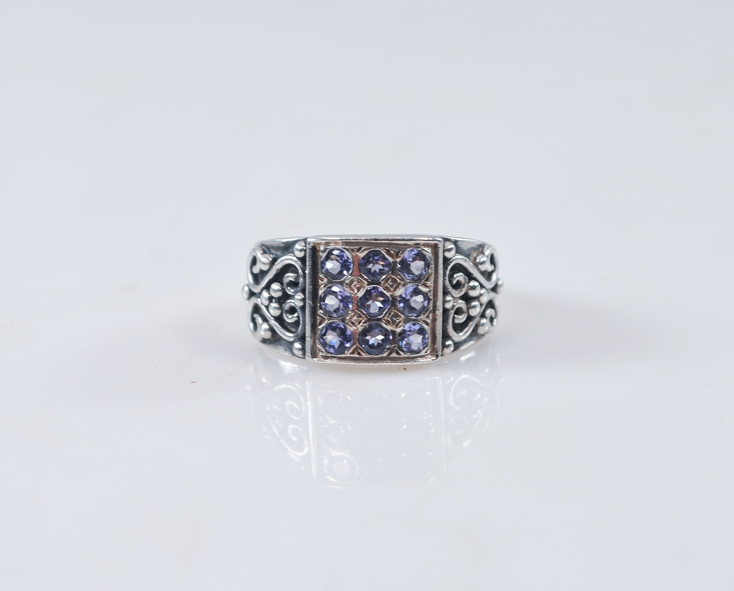 Doug Paulus Sterling Silver Blue Stone Ring