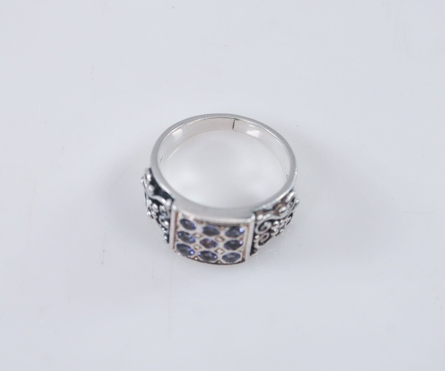 Doug Paulus Sterling Silver Blue Stone Ring