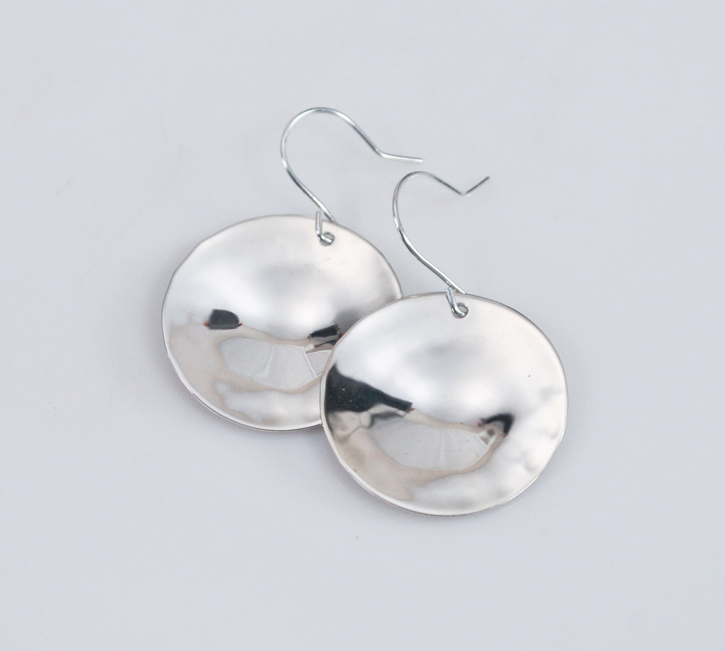 RLM Studio Sterling 925 Hammered Disc Earrings