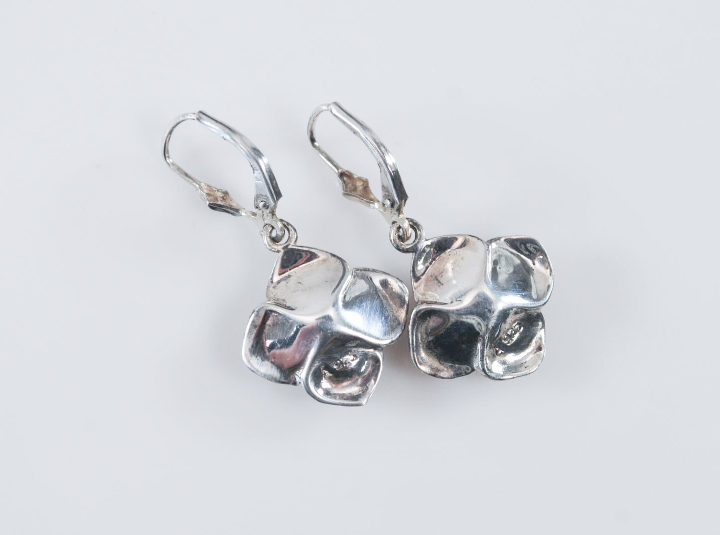 925 Sterling Silver Rose Earrings