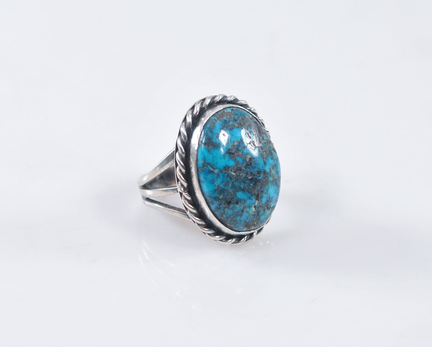 Sterling Silver Navajo Turquoise Ring