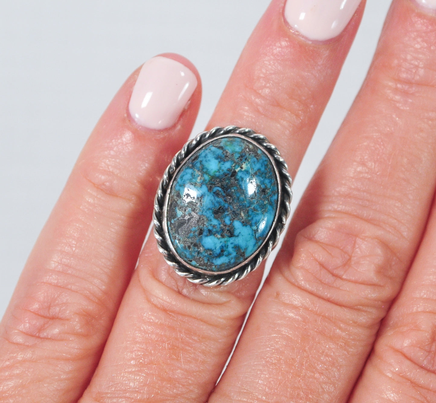 Sterling Silver Navajo Turquoise Ring