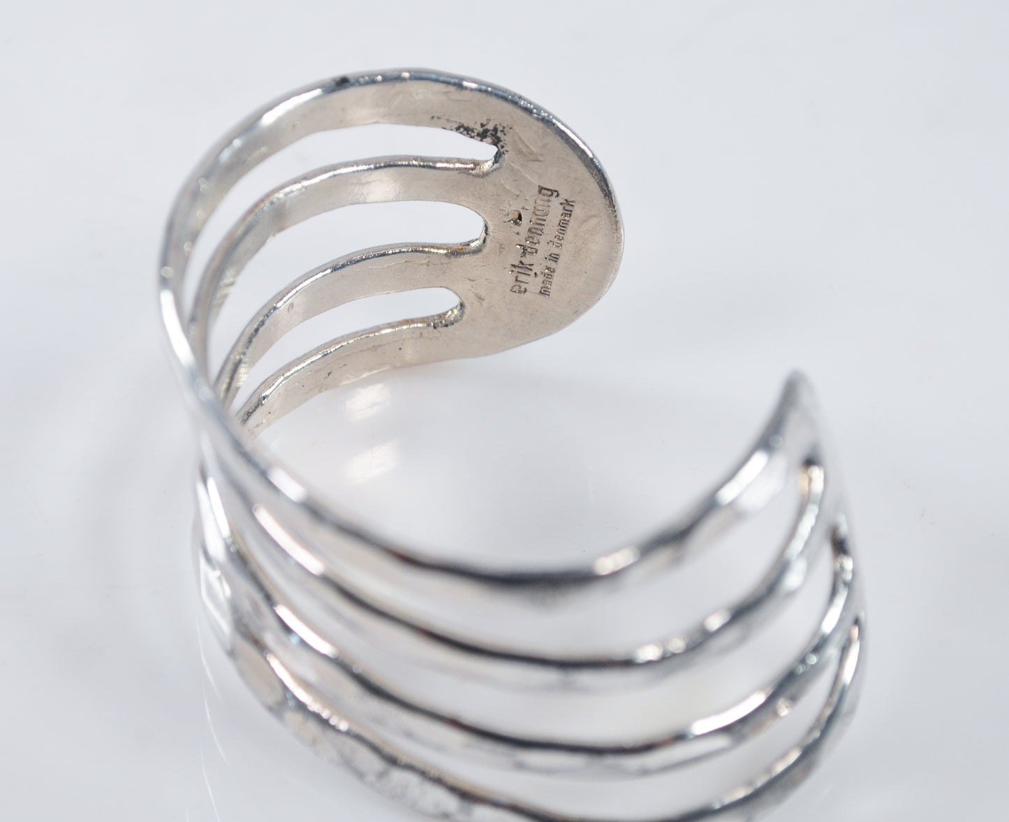 Denmark Erik Dennung Silver Plated Cuff Bracelet