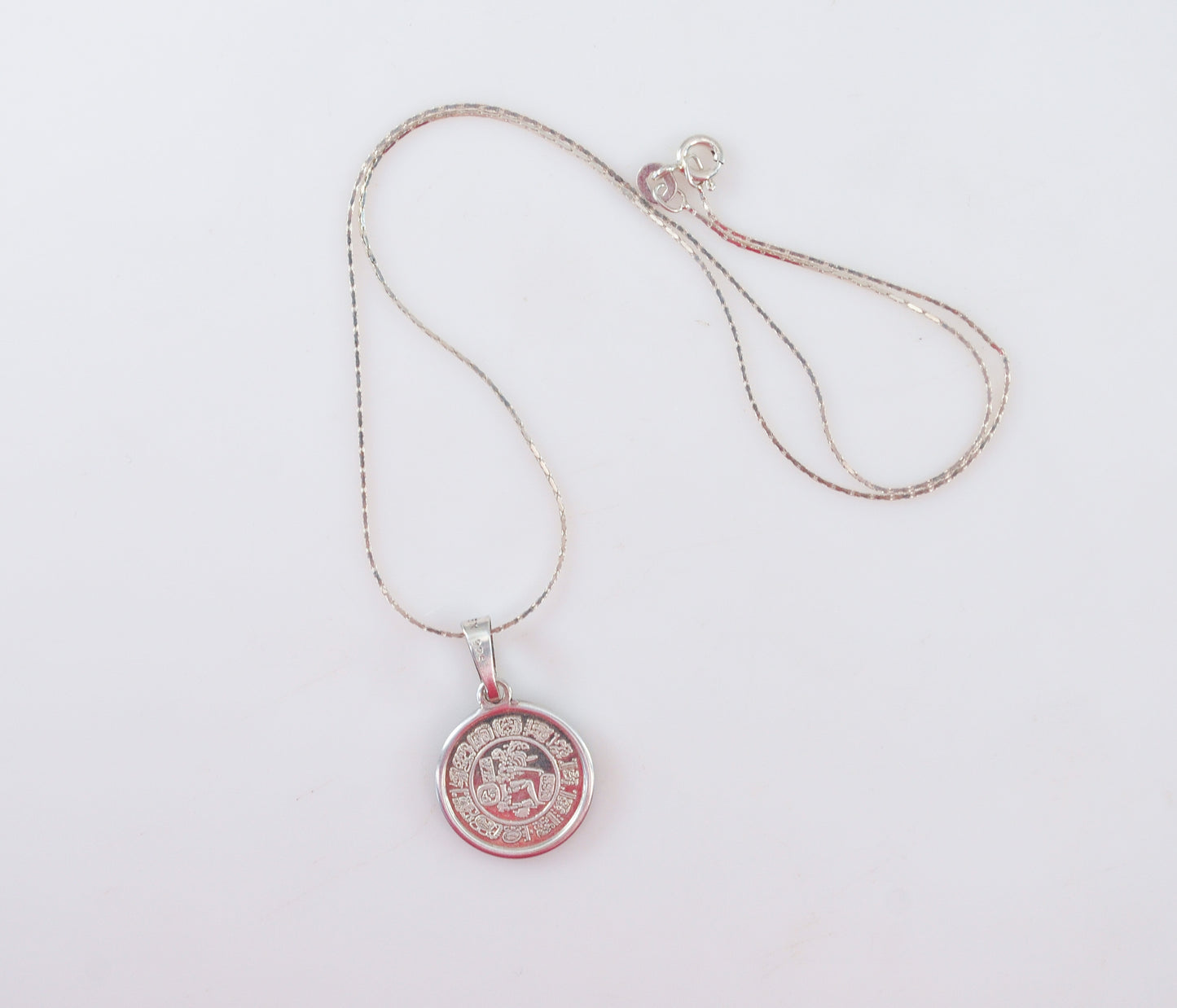 925 Mexico Mayan Calendar Necklace