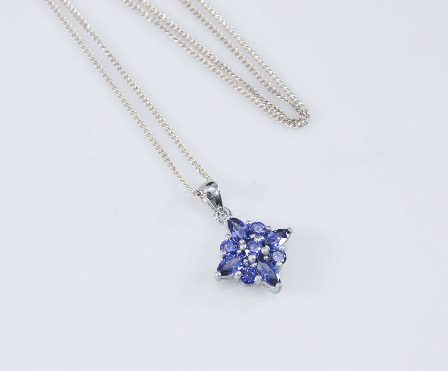 Sterling Silver Iolite Necklace