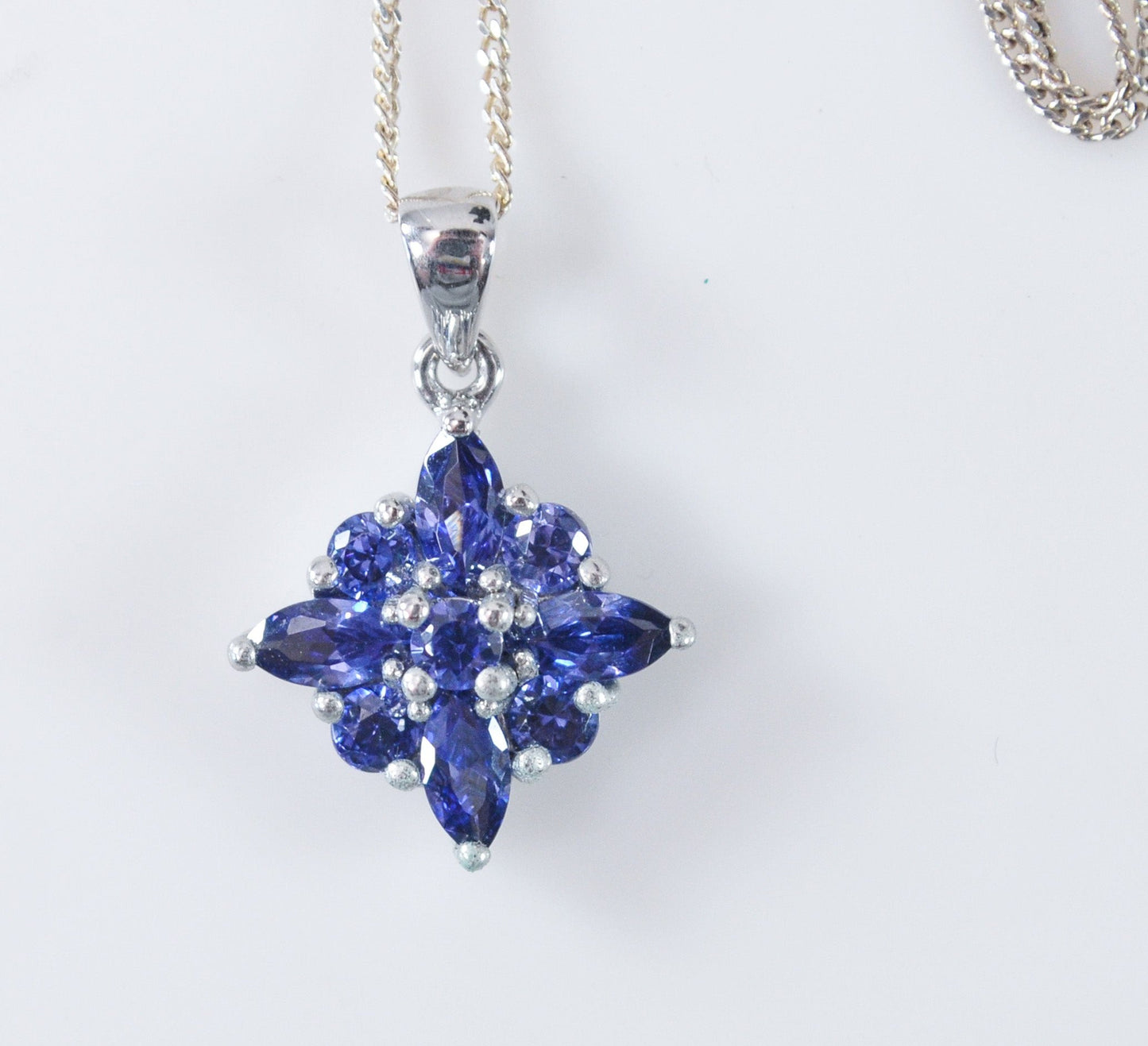 Sterling Silver Iolite Necklace