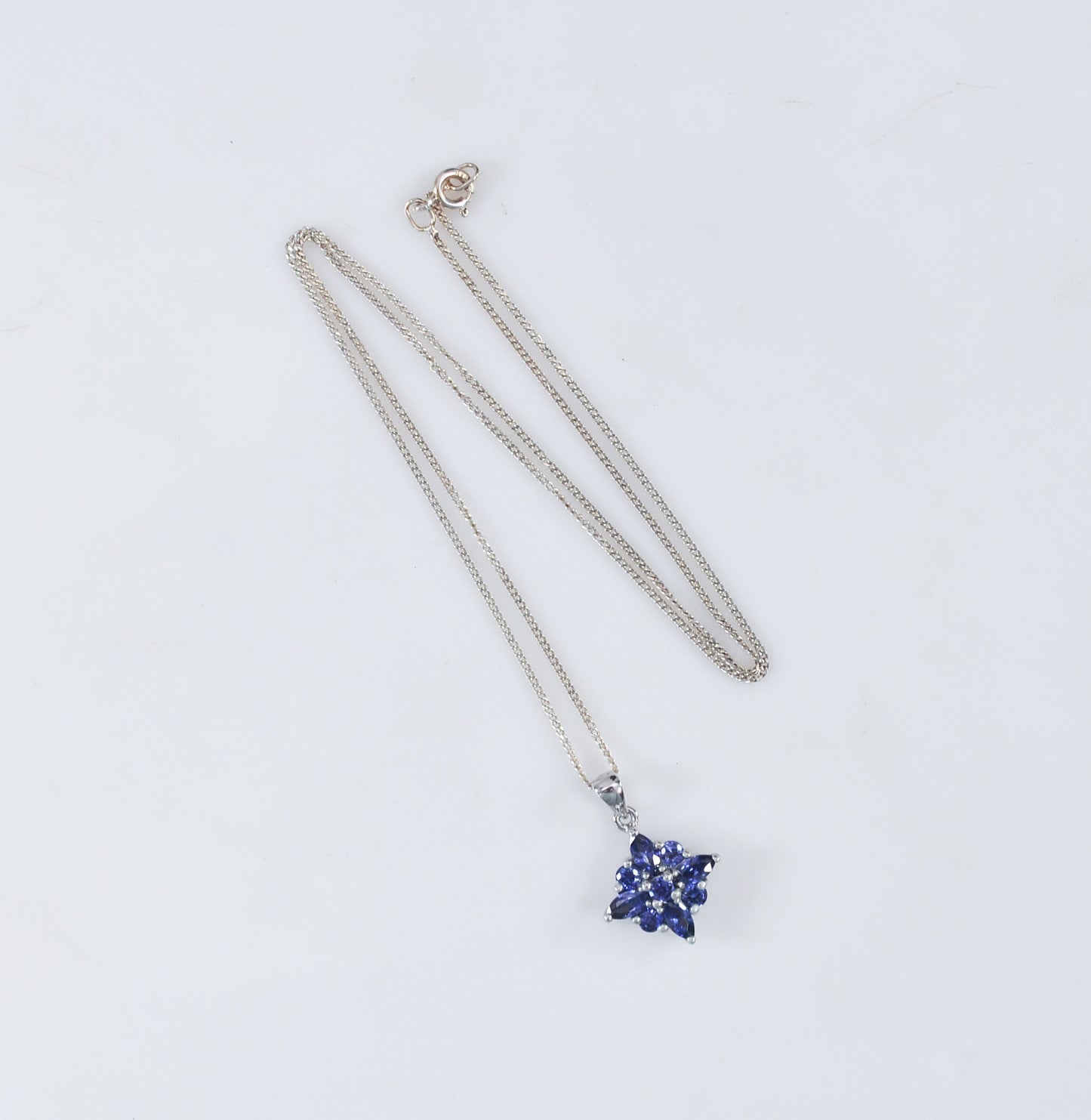 Sterling Silver Iolite Necklace