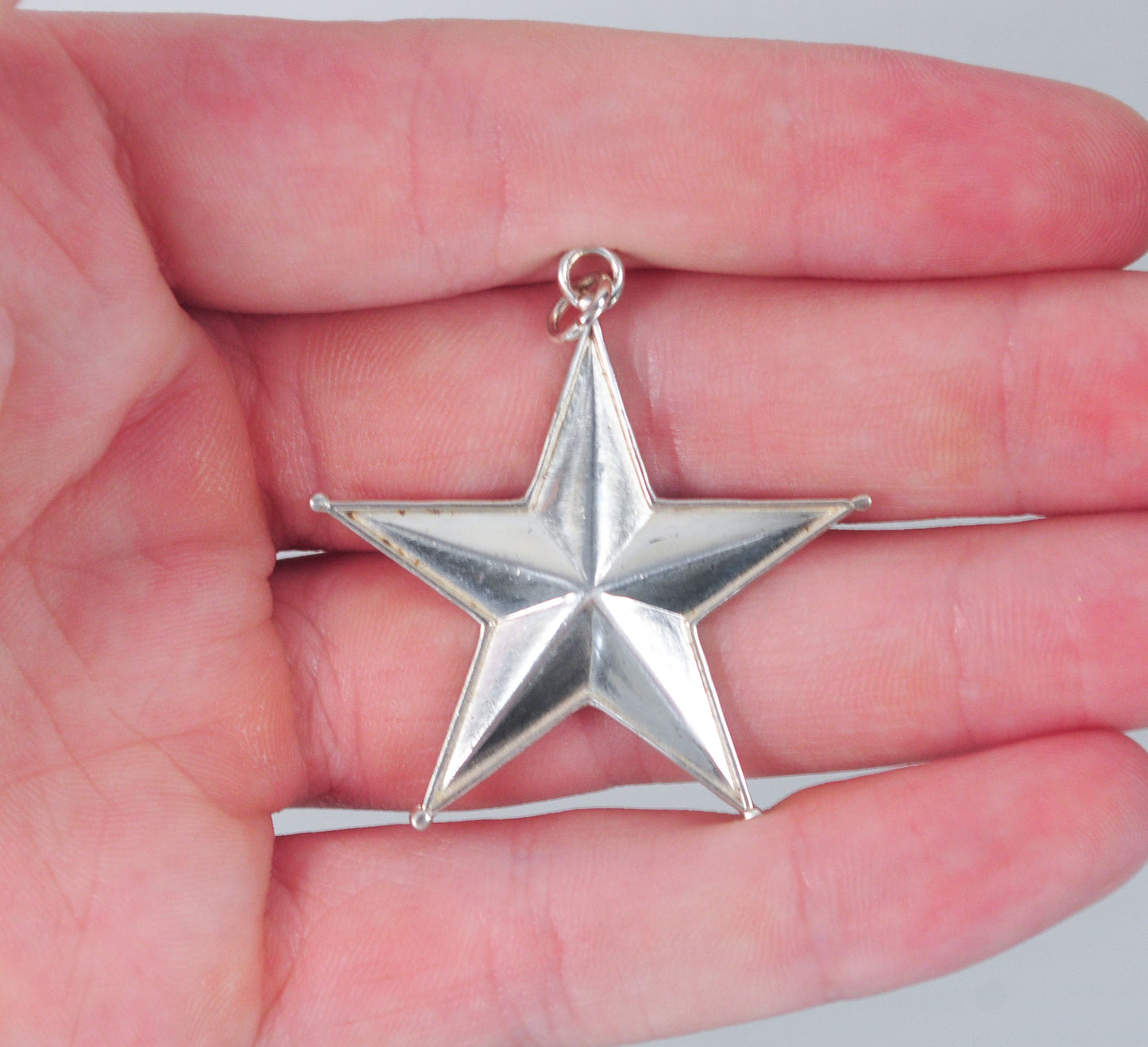 Vintage Sterling Silver Star Pendant