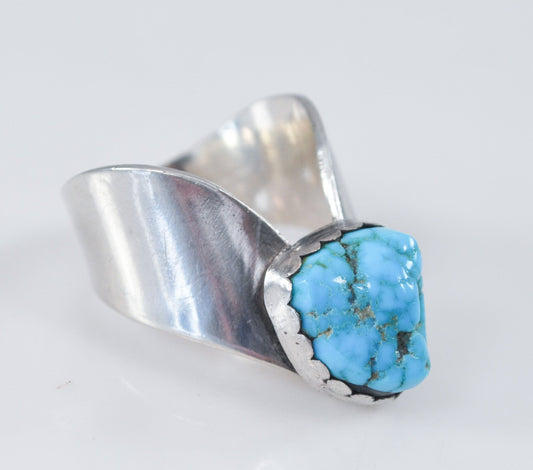 Sterling Silver Navajo Turquoise Ring