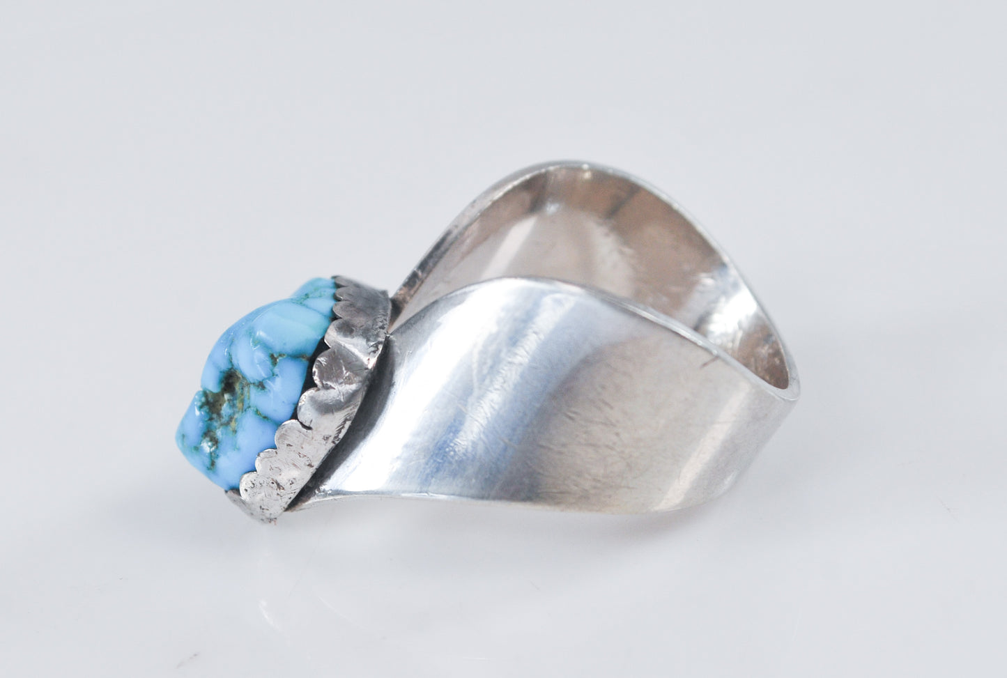 Sterling Silver Navajo Turquoise Ring