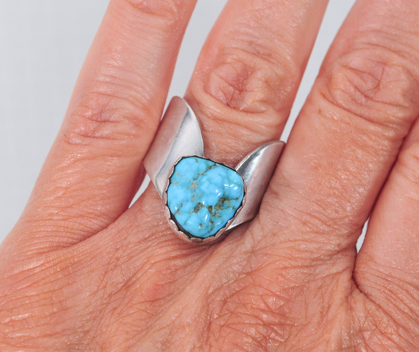 Sterling Silver Navajo Turquoise Ring