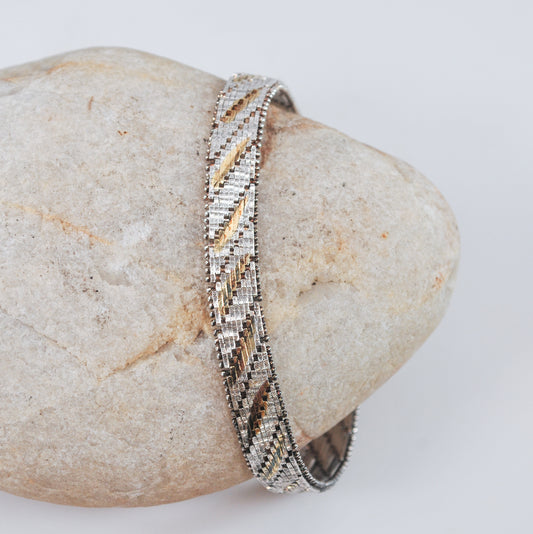 Sterling Silver 925 Italy Riccio Bracelet