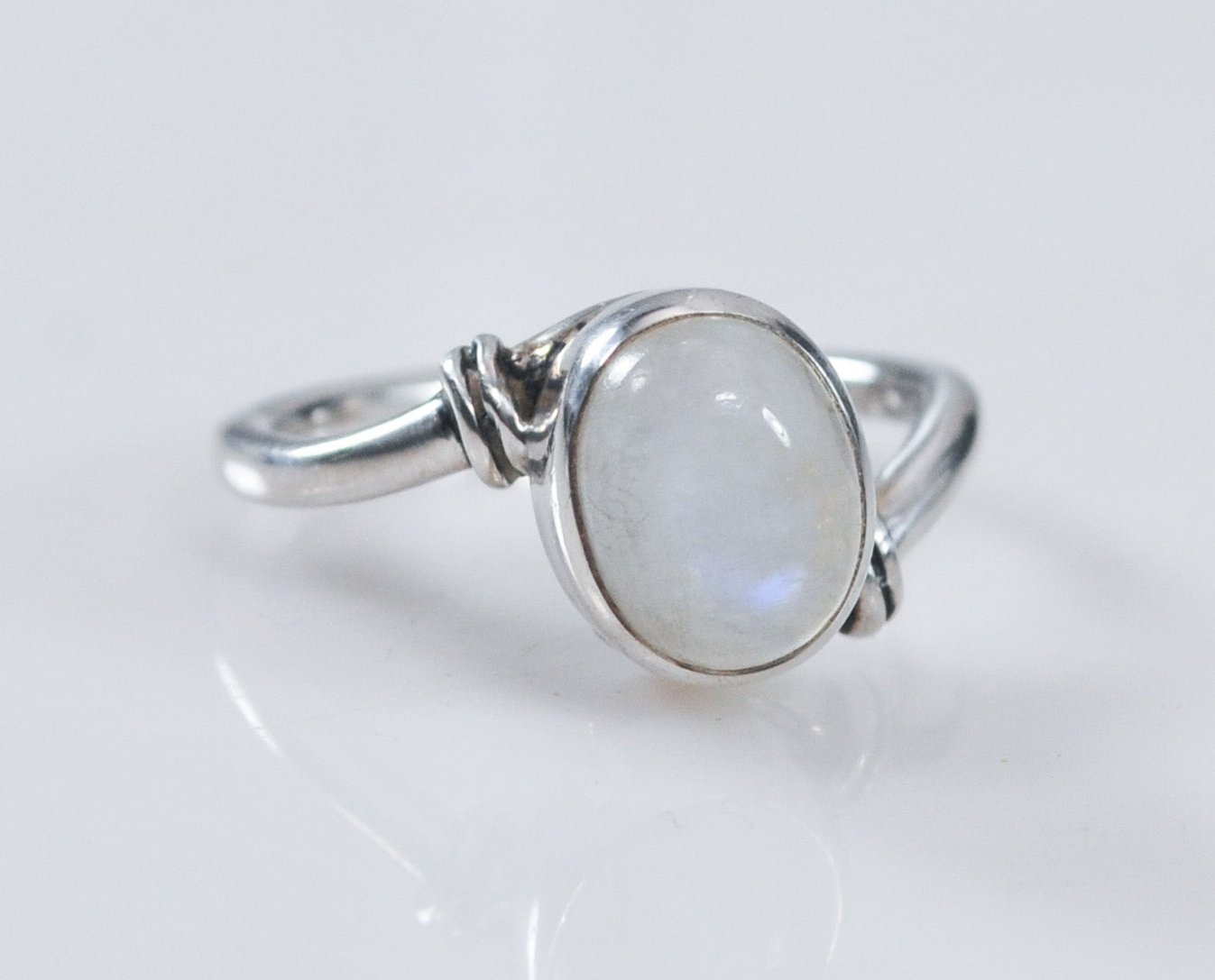 Arya Sterling Silver Moonstone Ring