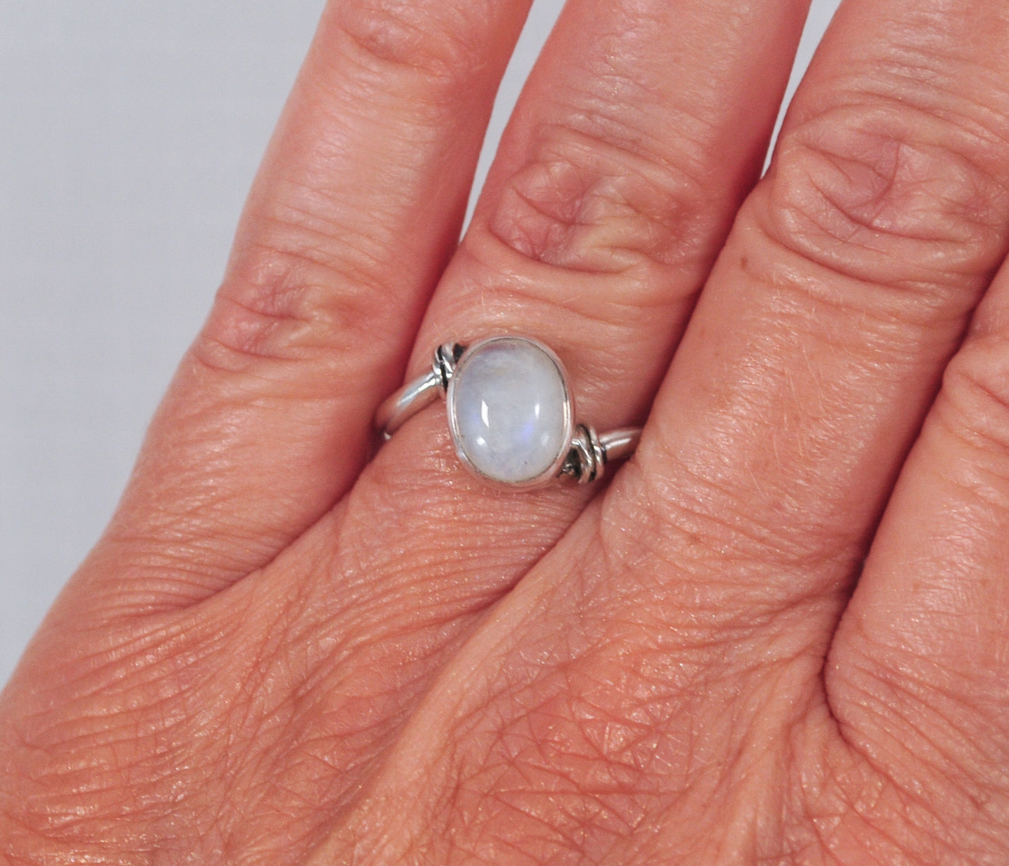 Arya Sterling Silver Moonstone Ring