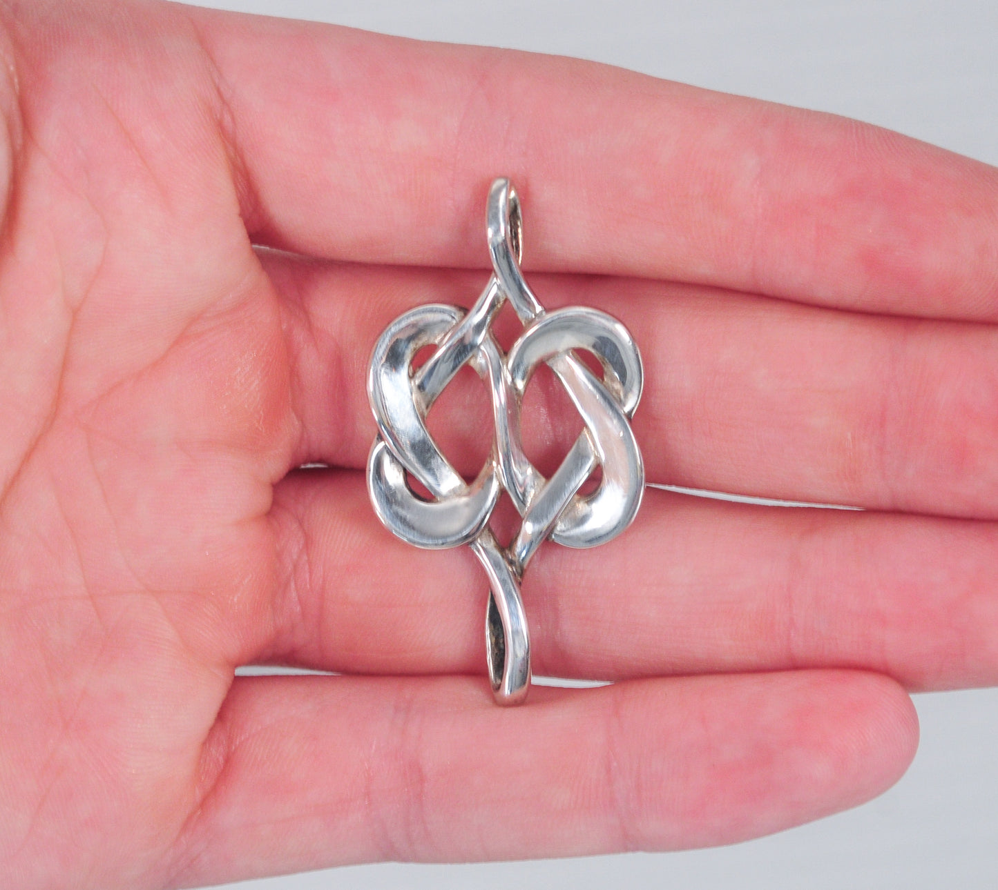 Franklin Mint Sterling Silver Celtic Knot Pendant