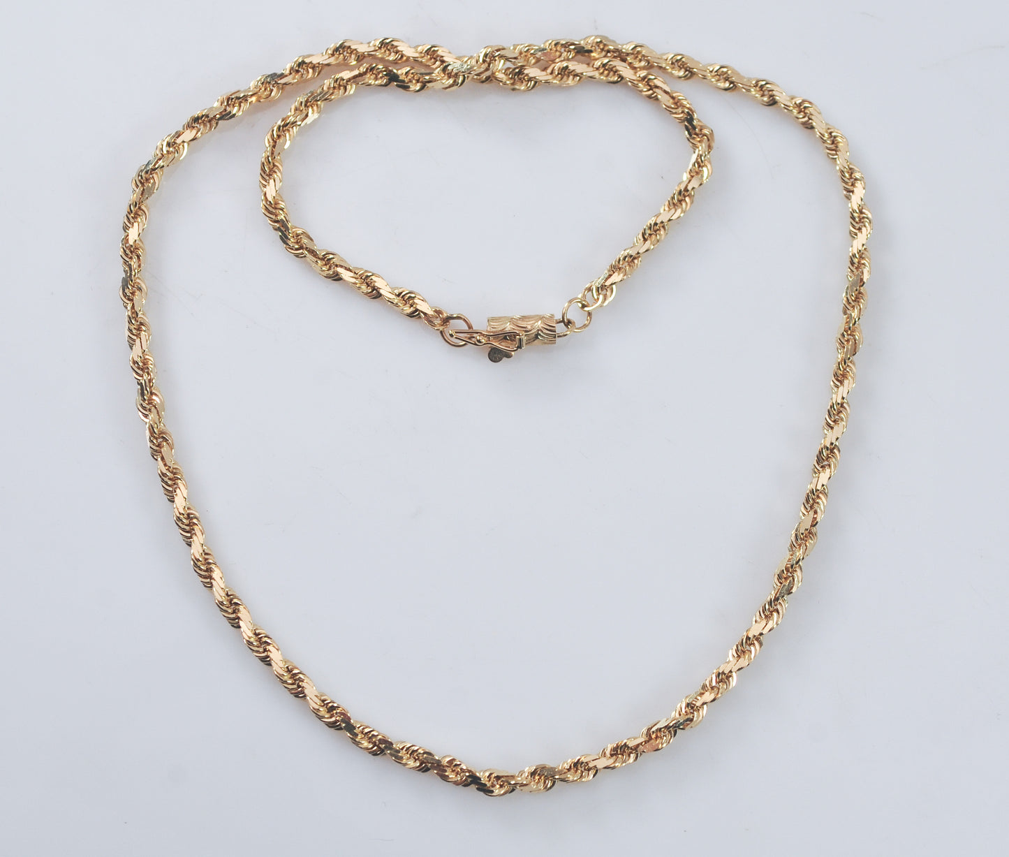 14K Gold Rope Chain Necklace