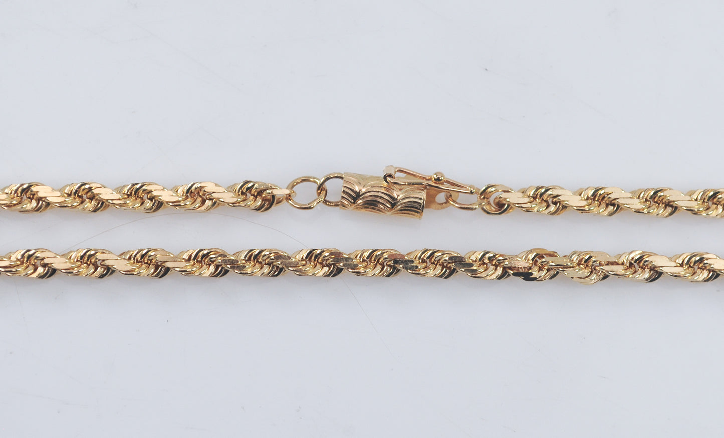 14K Gold Rope Chain Necklace