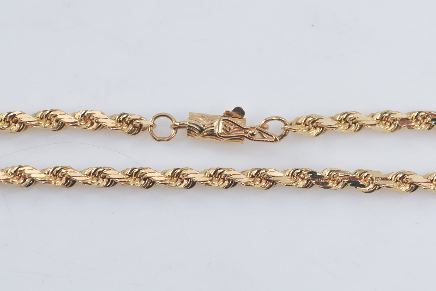 14K Gold Rope Chain Necklace