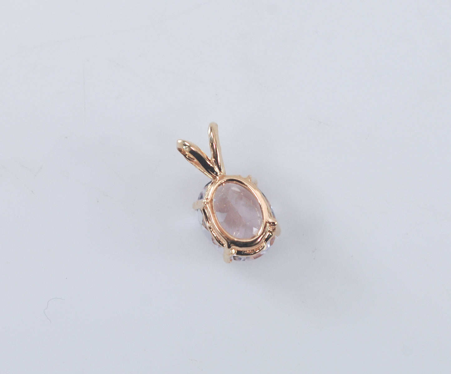 10K Gold Kunzite Pendant