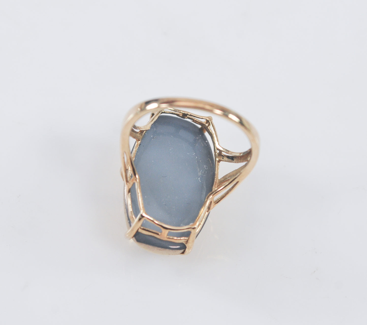 10K Gold Druzy Ring