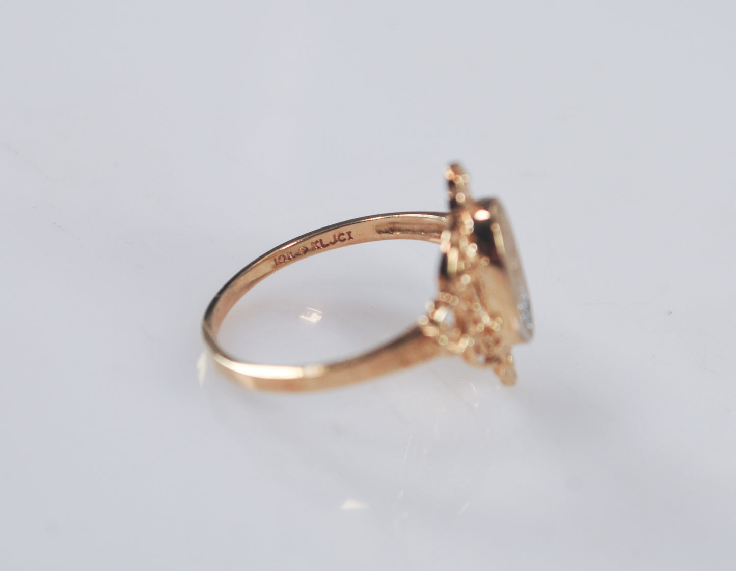 Robert Klein 10K Gold Initial Ring