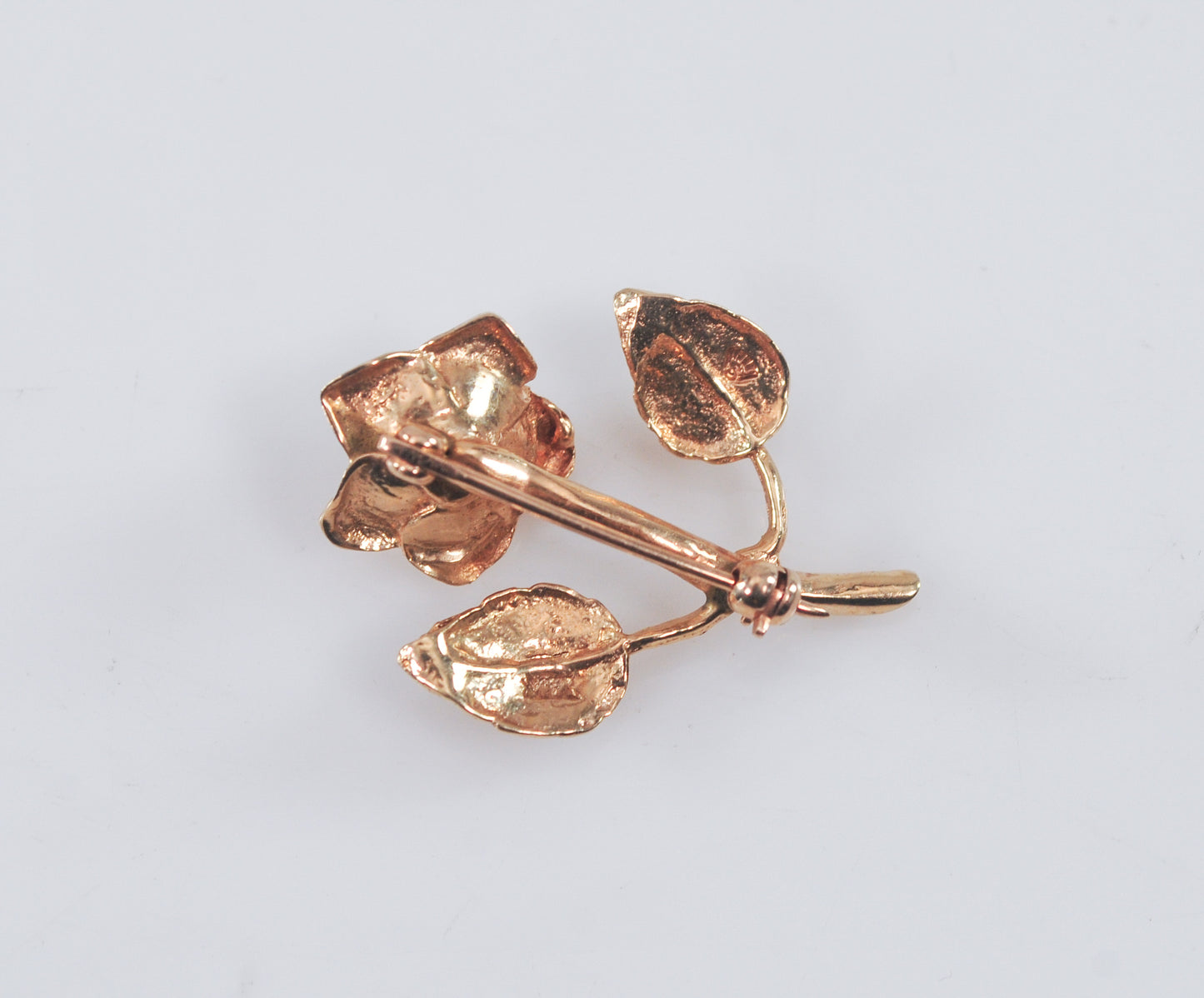 14K Gold Flower Brooch