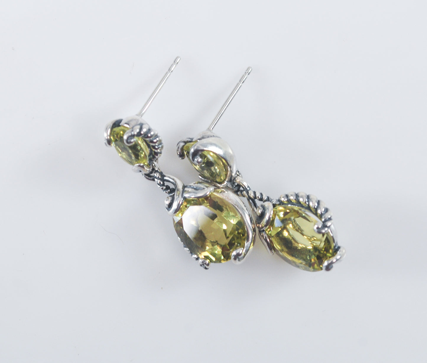 Carolyn Pollack Relios Sterling Silver Lemon Quartz Earrings