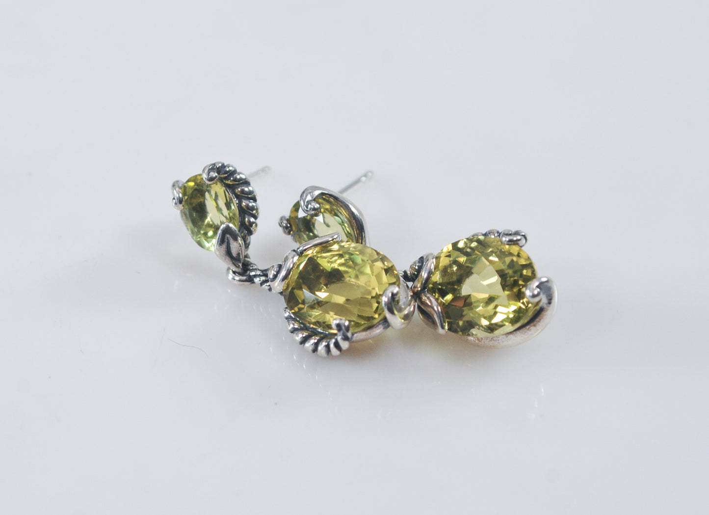 Carolyn Pollack Relios Sterling Silver Lemon Quartz Earrings