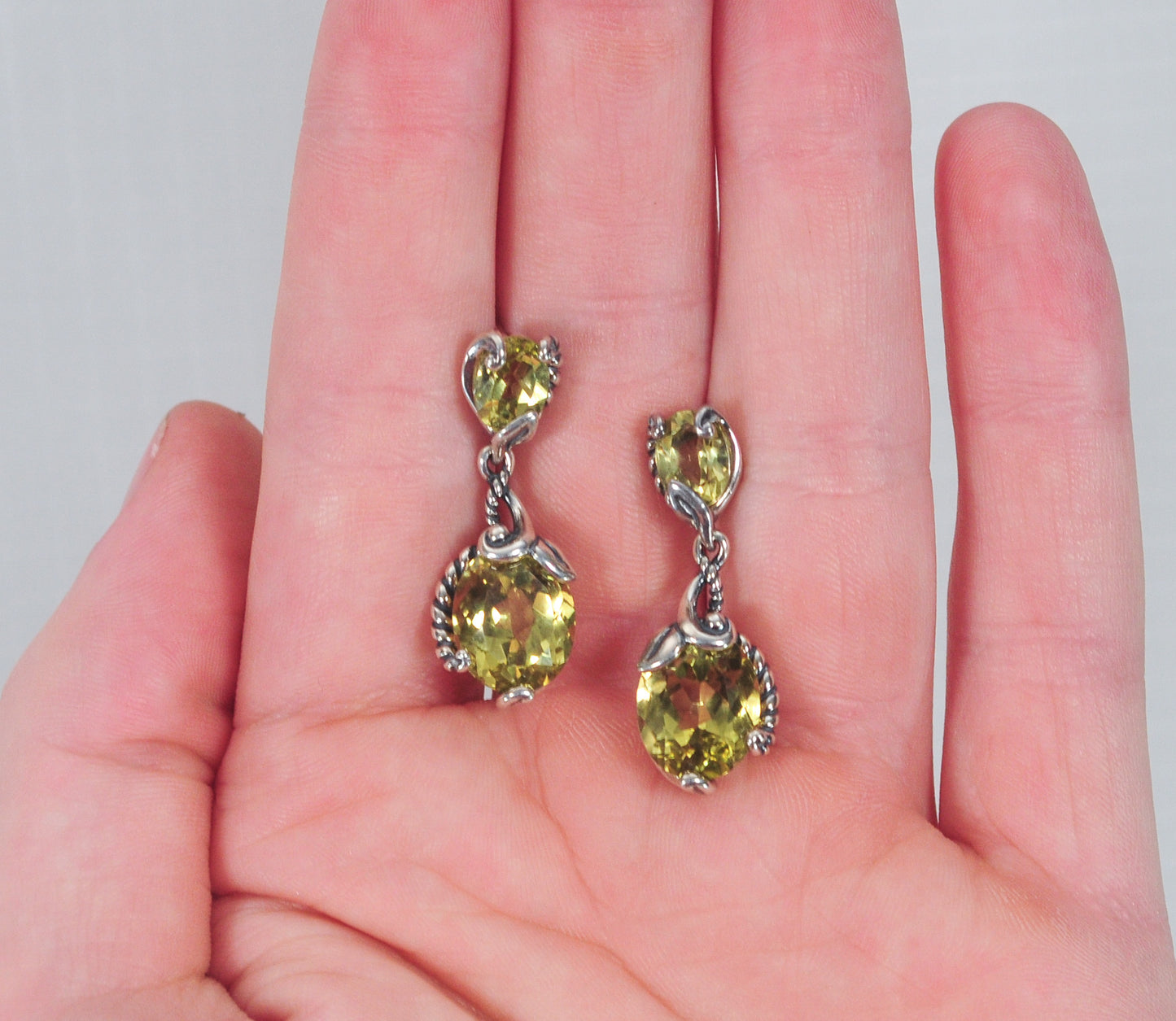 Carolyn Pollack Relios Sterling Silver Lemon Quartz Earrings