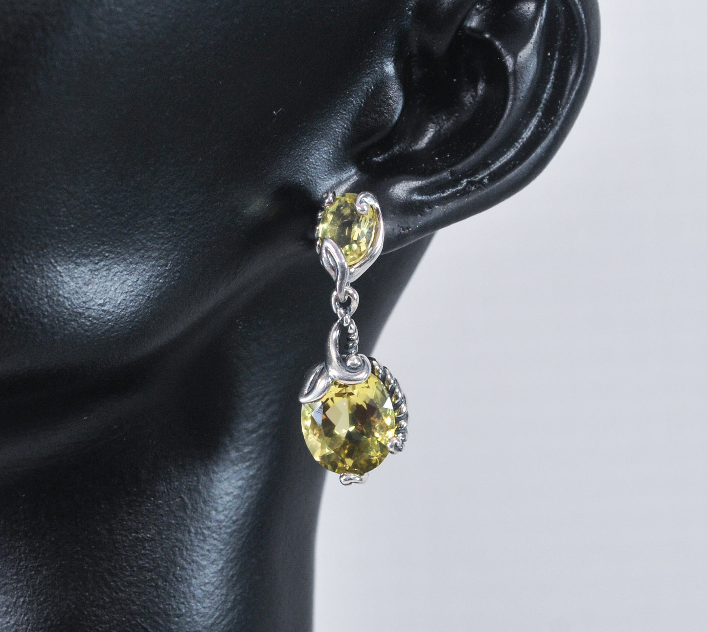 Carolyn Pollack Relios Sterling Silver Lemon Quartz Earrings