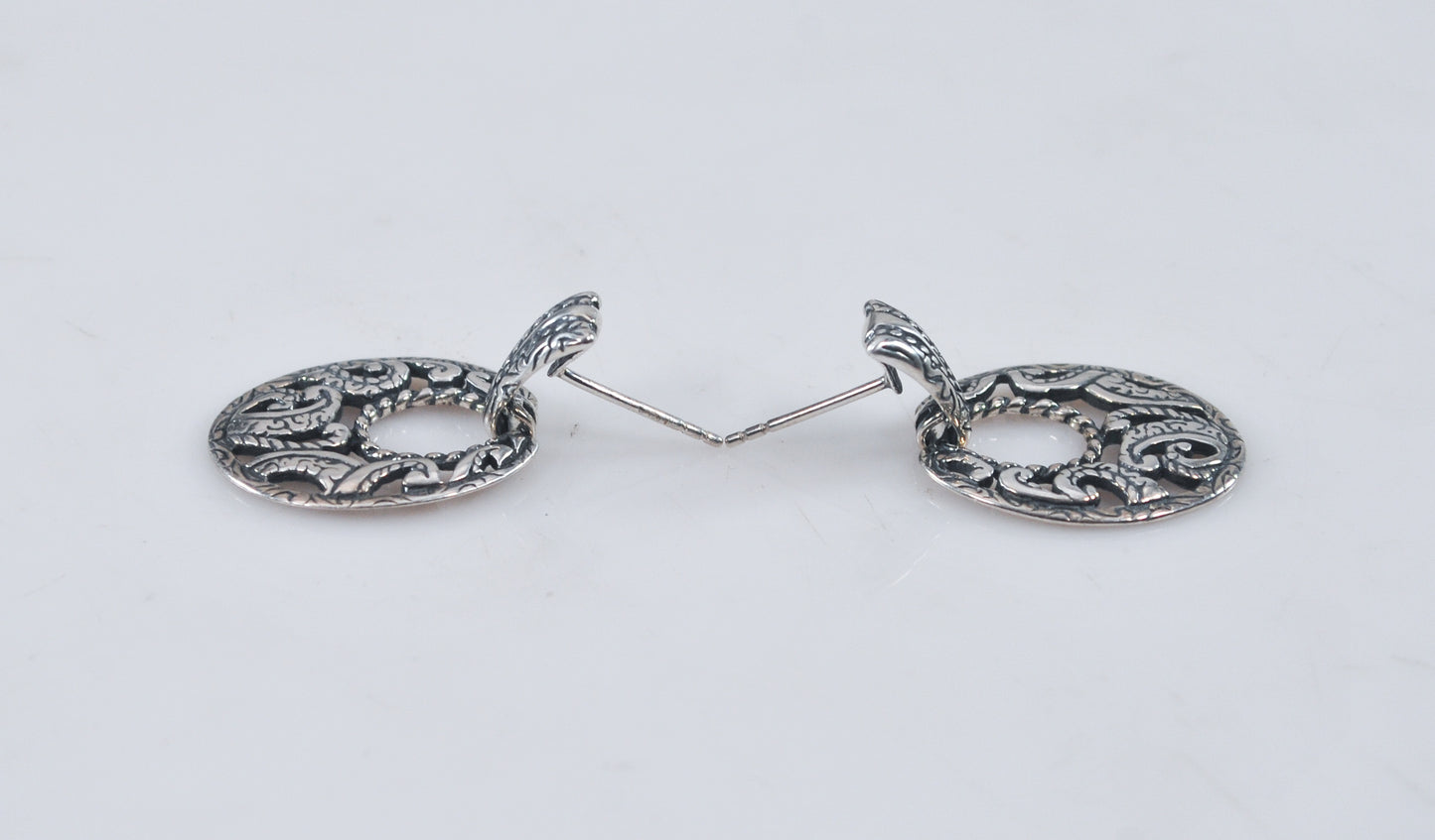 Carolyn Pollack Relios Sterling Silver Door Knocker Earrings