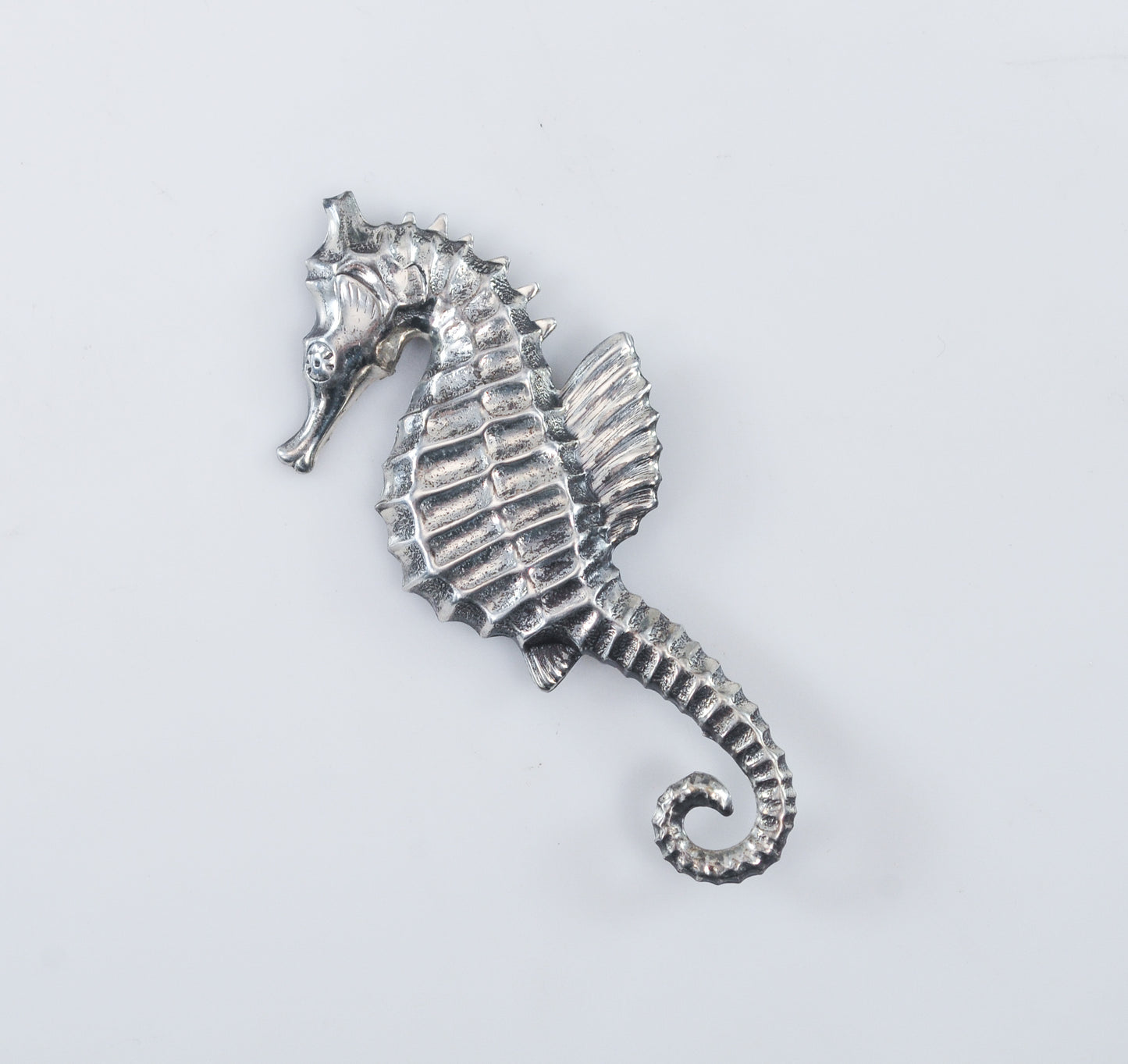 Vintage Lang Sterling Silver Seahorse Brooch