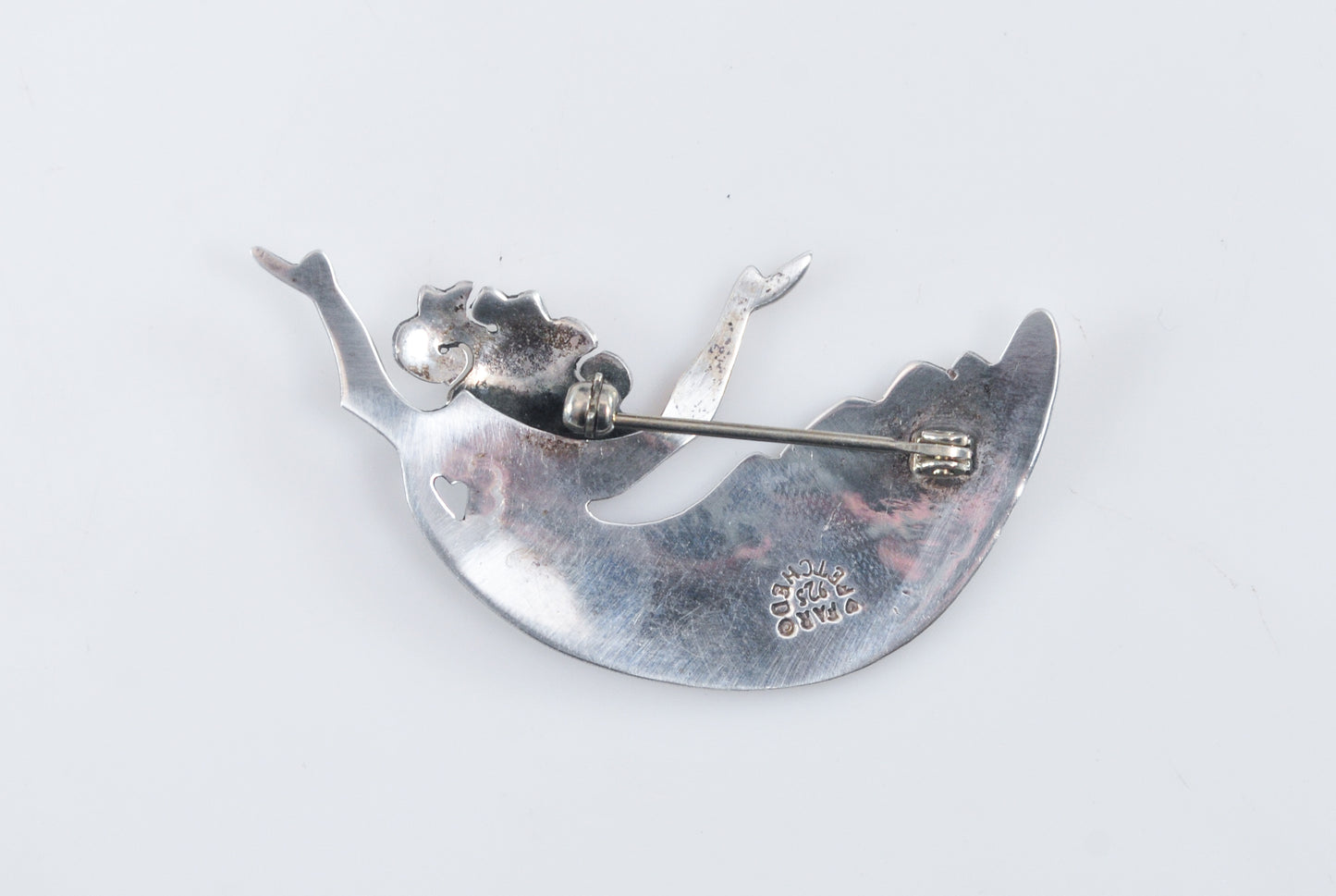 Far Fetched Sterling Silver Girl Brooch