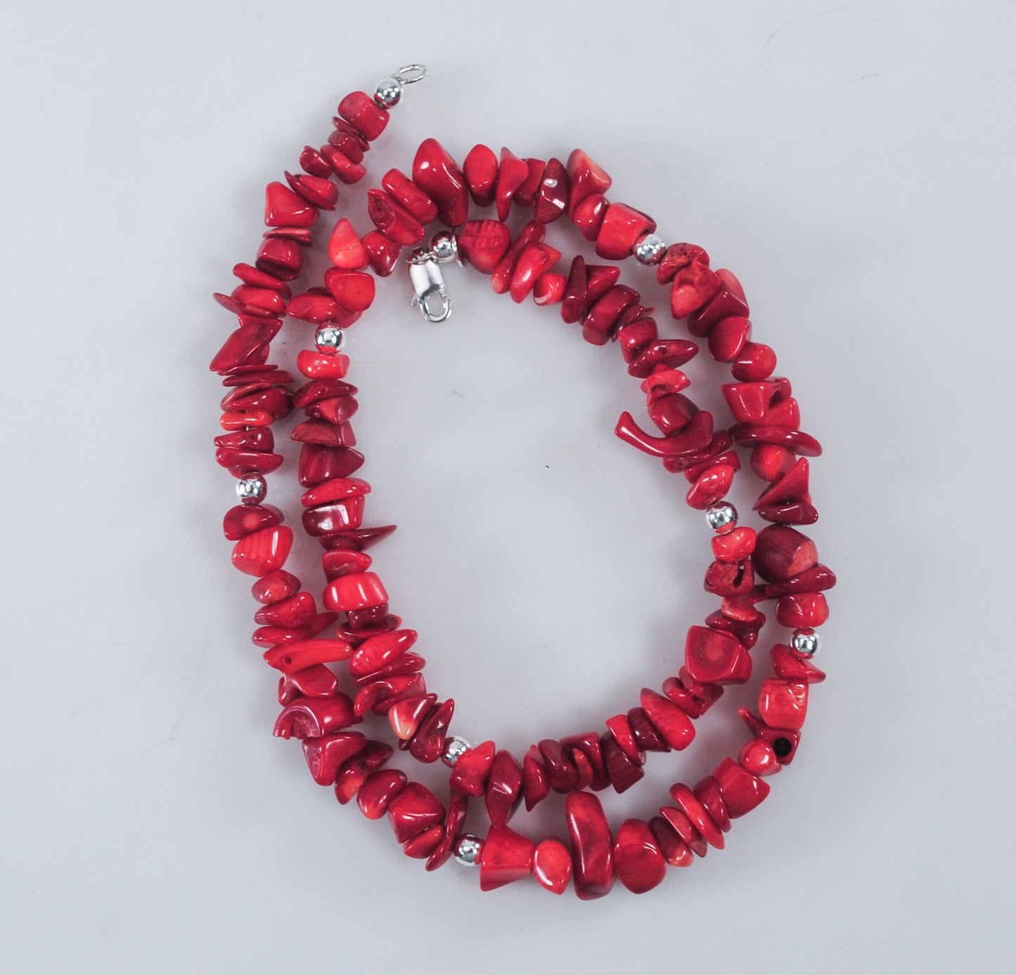 Sterling Silver Coral Necklace