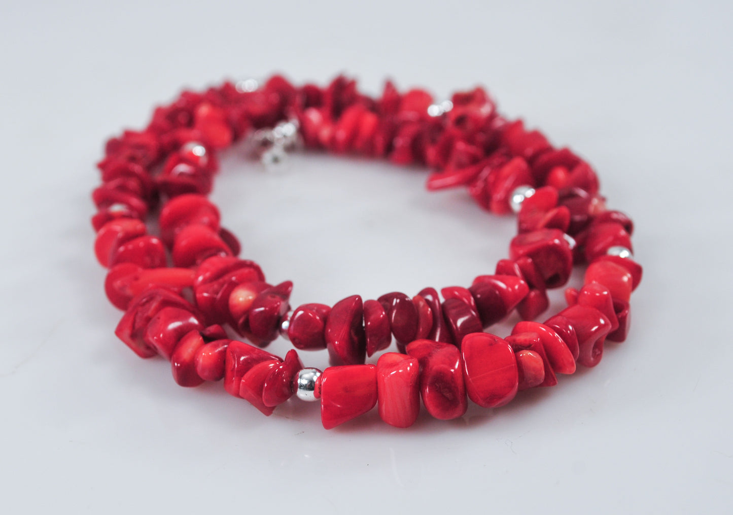 Sterling Silver Coral Necklace