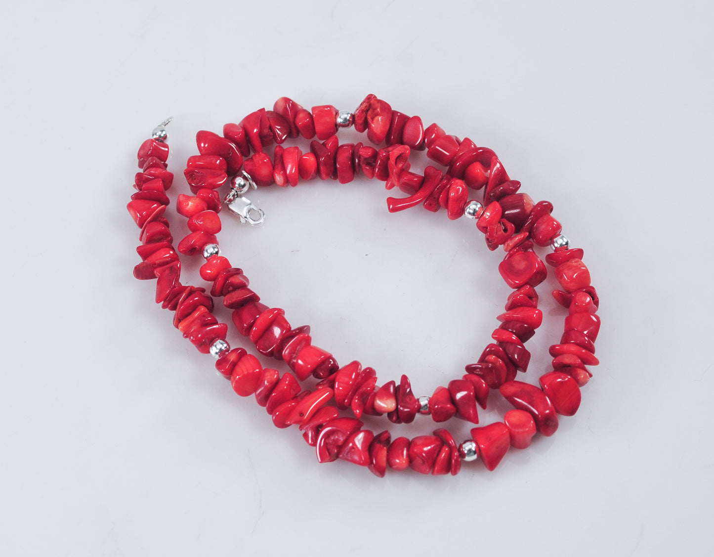 Sterling Silver Coral Necklace