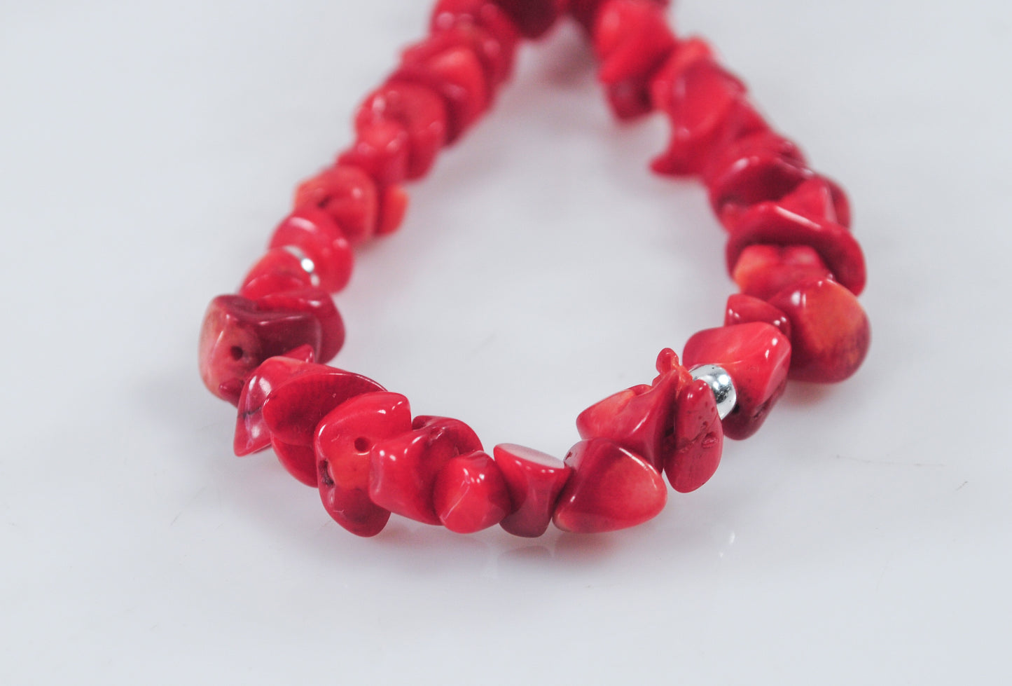 Sterling Silver Coral Necklace