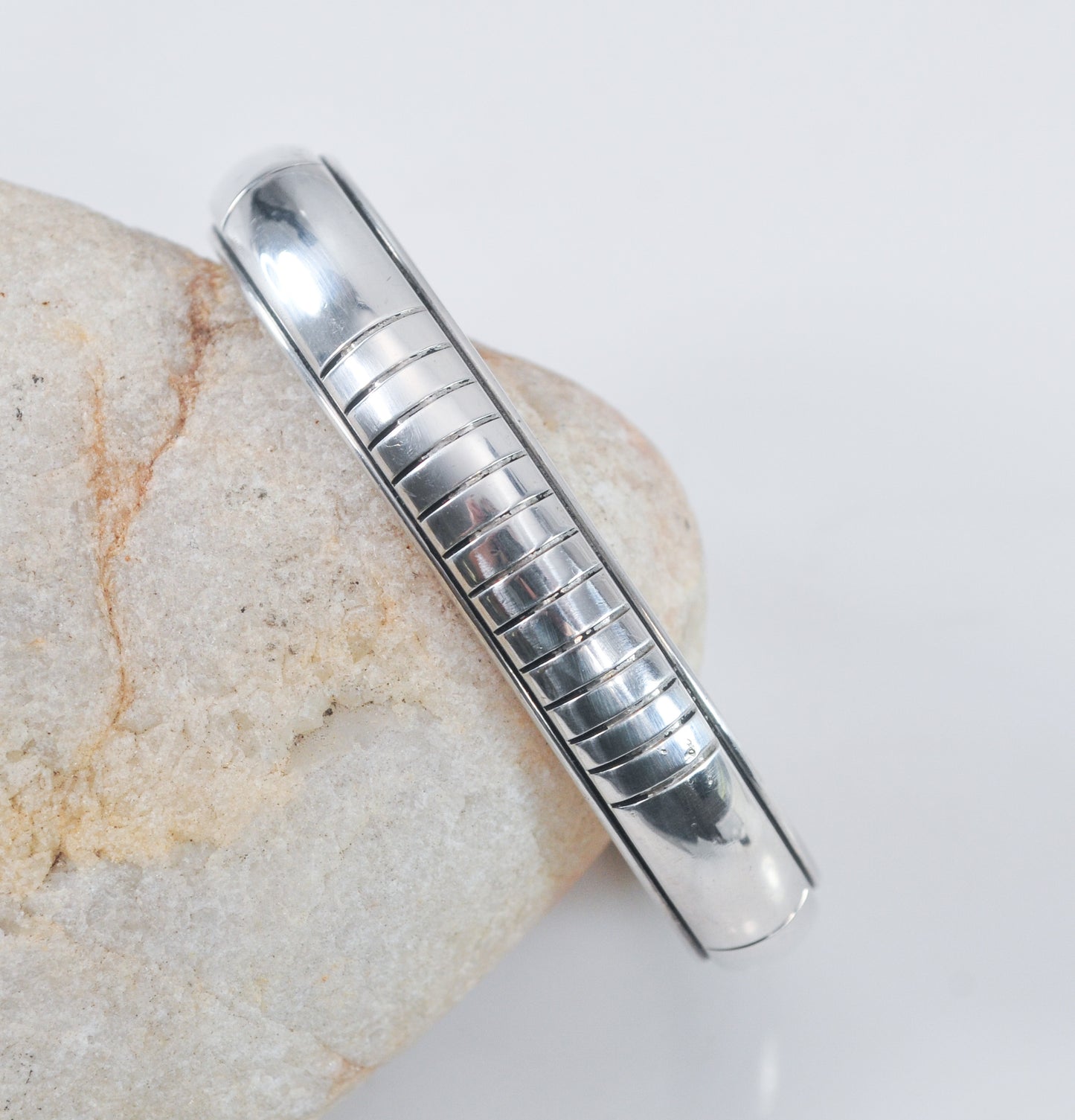 Julian Nez Navajo Sterling Silver Cuff Bracelet