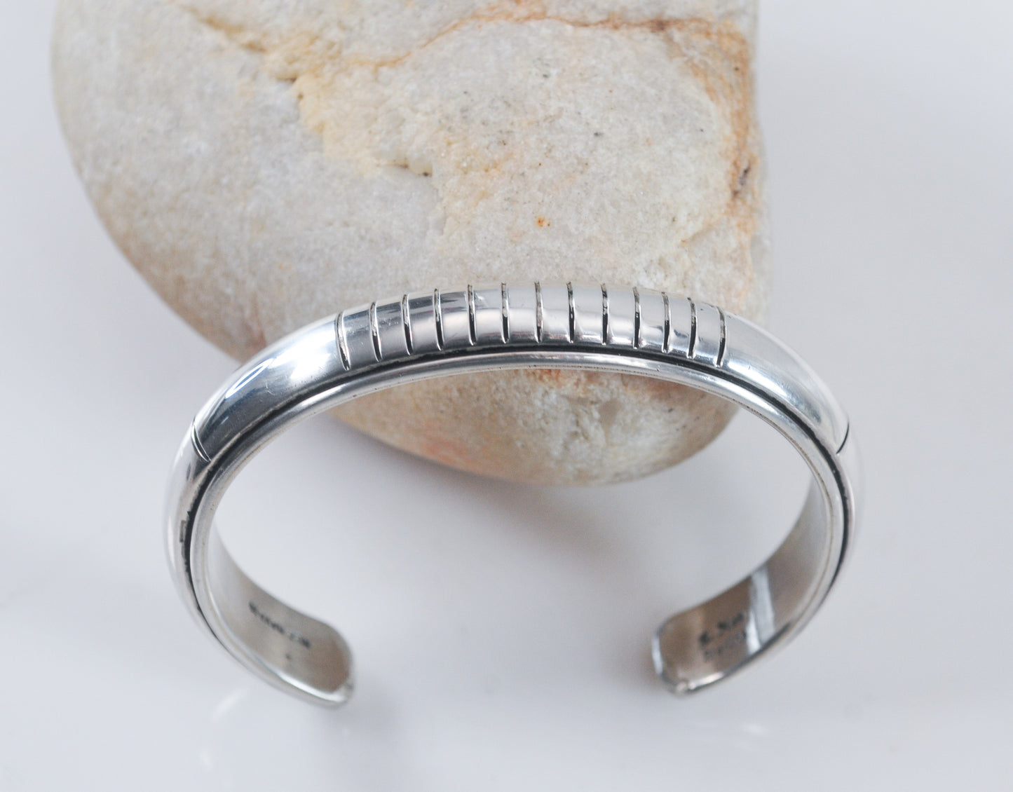 Julian Nez Navajo Sterling Silver Cuff Bracelet