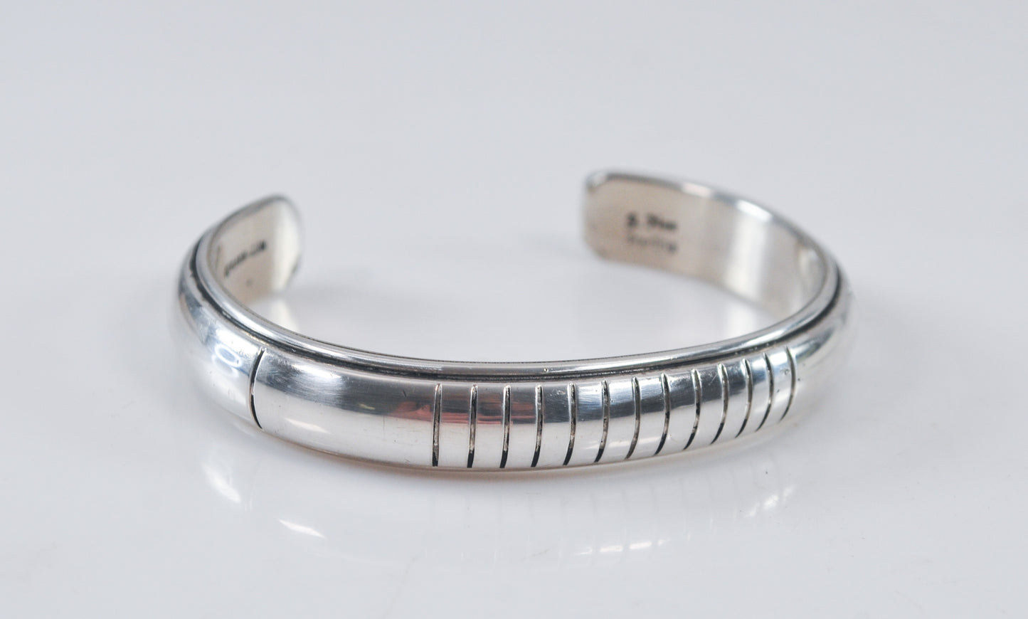 Julian Nez Navajo Sterling Silver Cuff Bracelet