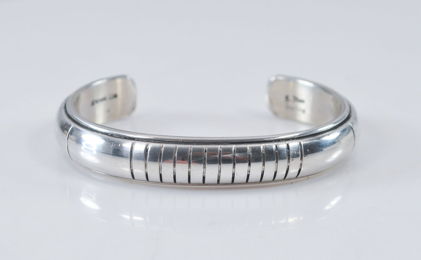 Julian Nez Navajo Sterling Silver Cuff Bracelet