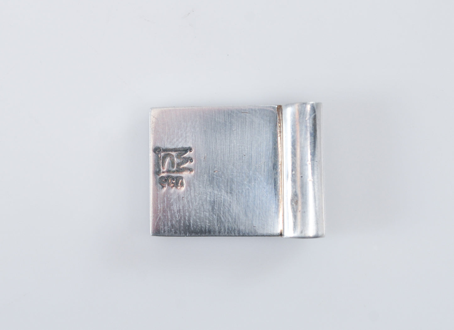 950 Sterling Silver Square Inlay Slider Pendant