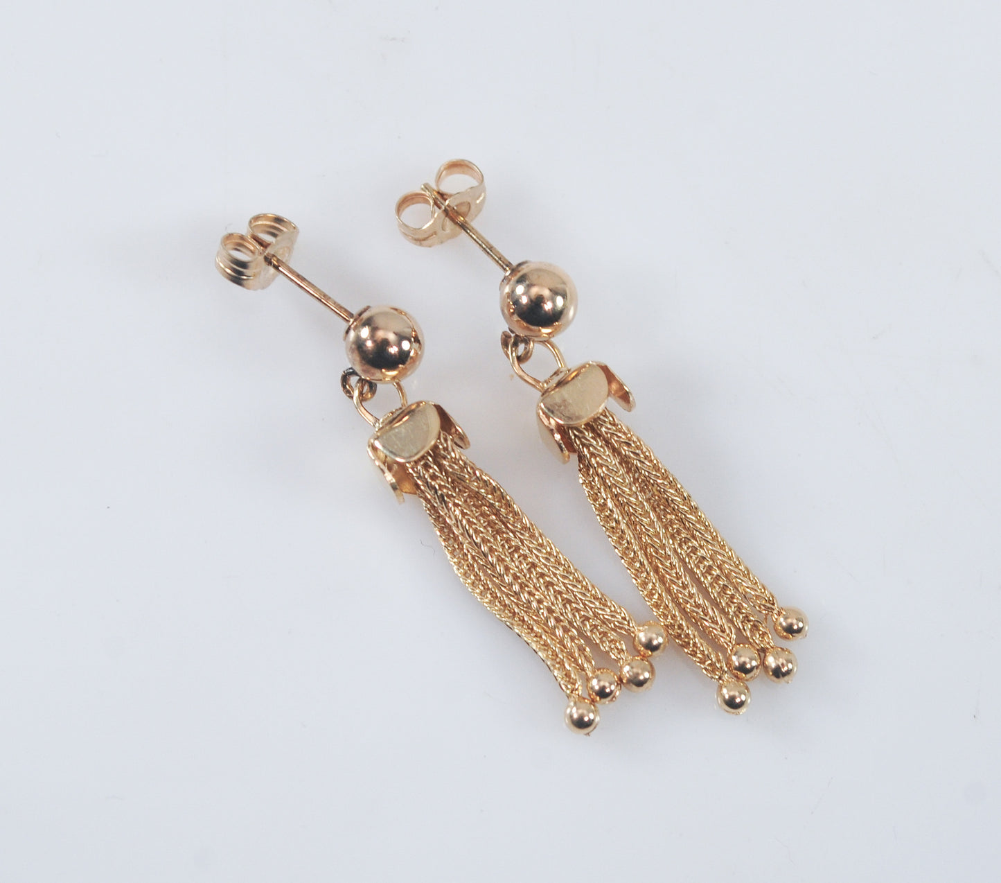 Antique 14K Gold Tassel Earrings