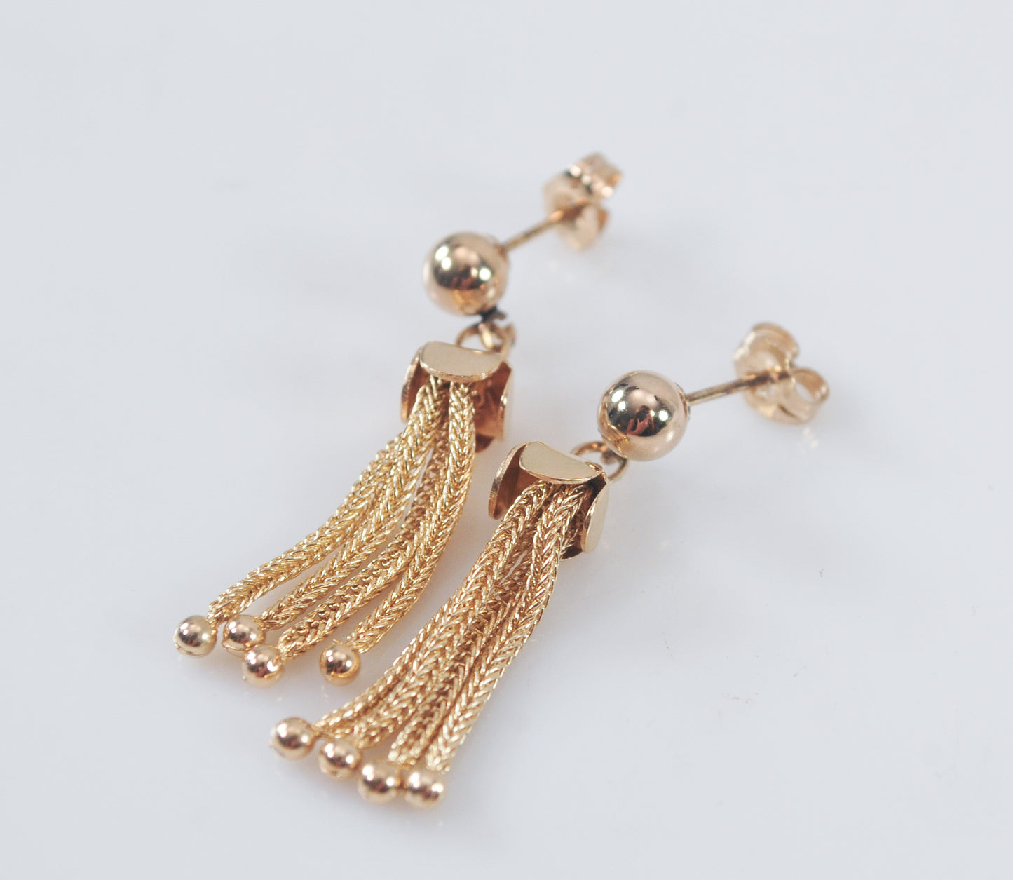 Antique 14K Gold Tassel Earrings