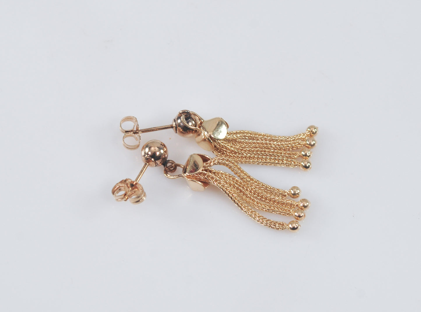 Antique 14K Gold Tassel Earrings