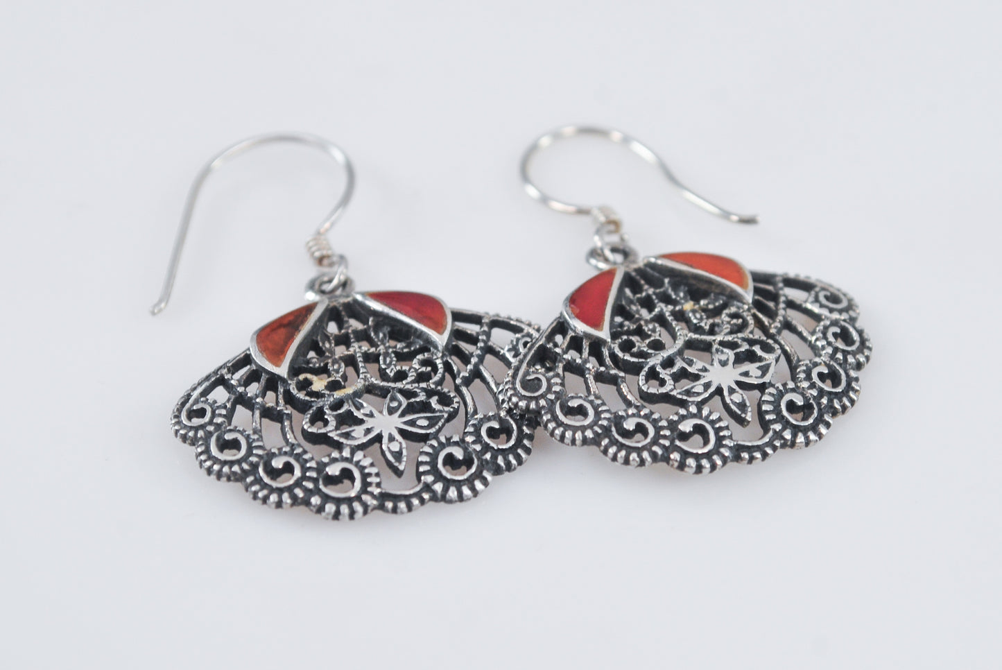 Sterling Silver Filagree Earrings